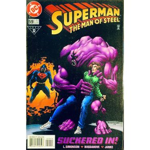 Superman: The Man Of Steel Nr. 59 August 1996 (Engelsk - DC Comics Tegneserie)