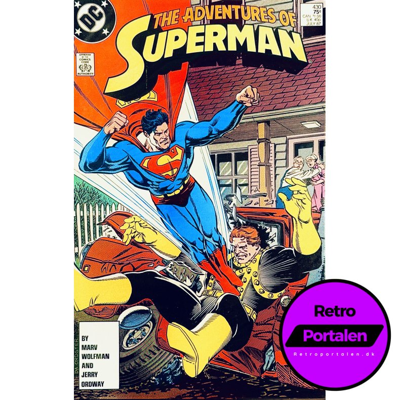 The Adventures Of Superman 430 July 1987 (Engelsk - DC Comics Tegneserie)
