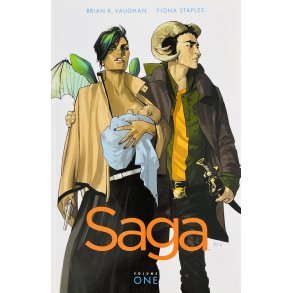 Saga Vol. 1 (Brian K. Vaughan / Fiona Staples) (Engelsk) (Image Comics) (Tegneserie)