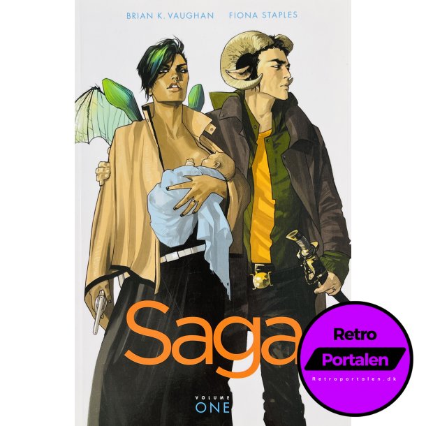 Saga Vol. 1 (Brian K. Vaughan / Fiona Staples) (Engelsk) (Image Comics) (Tegneserie)