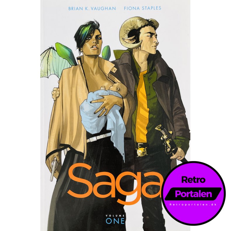 Saga Vol. 1 (Brian K. Vaughan / Fiona Staples) (Engelsk) (Image Comics) (Tegneserie)
