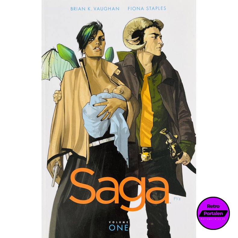 Saga Vol. 1 (Brian K. Vaughan / Fiona Staples) (Engelsk) (Image Comics) (Tegneserie)
