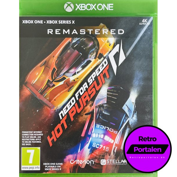 Need For Speed Hot Pursuit Remastered (Xbox One/Series X)