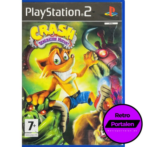 Crash Mind Over Mutant (fransk cover/manual) (Engelsk spil) (PS2)