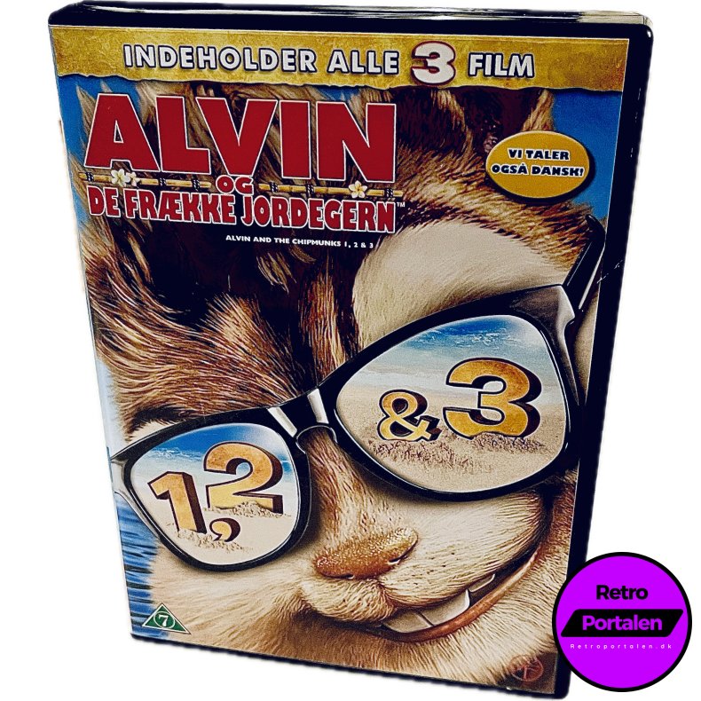 Alvin Og De Fr�kke Jordegern 1, 2 &amp; 3 (Indeholder Alle 3 Film) (DVD)
