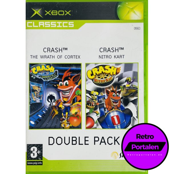 Crash The Wrath Of Cortex + Crash Nitro Kart (2 Disc) (Double Pack) (Classics) (Xbox)