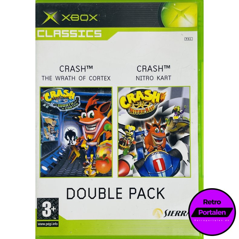 Crash The Wrath Of Cortex + Crash Nitro Kart (2 Disc) (Double Pack) (Classics) (Xbox)