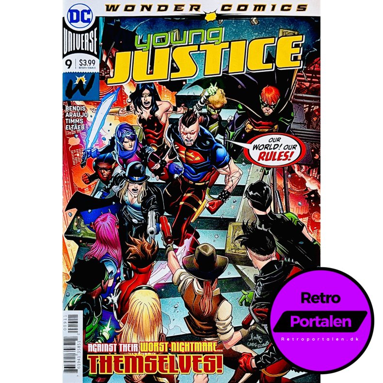 Young Justice Nr. 9 (Wonder Comics) (Bendis / Ara�jo) (Engelsk) (DC Comics) (Tegneserie)