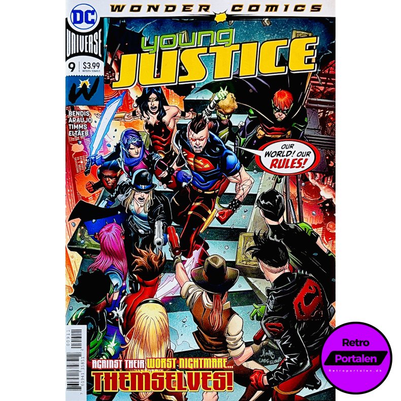 Young Justice Nr. 9 (Wonder Comics) (Bendis / Arajo) (Engelsk) (DC Comics) (Tegneserie)