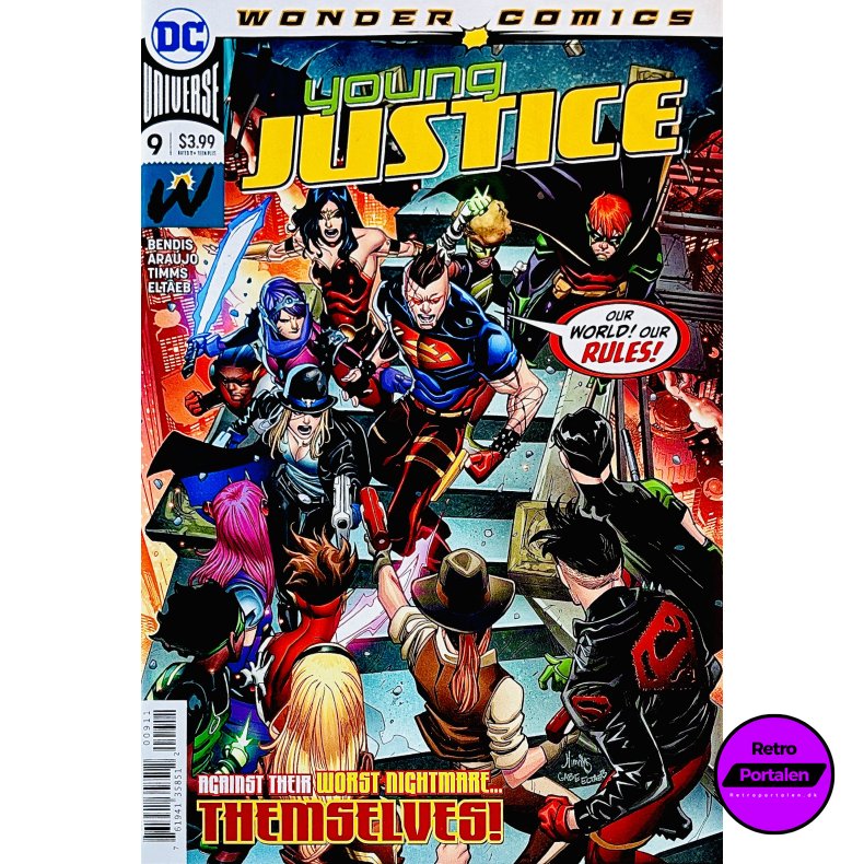 Young Justice Nr. 9 (Wonder Comics) (Bendis / Ara�jo) (Engelsk) (DC Comics) (Tegneserie)