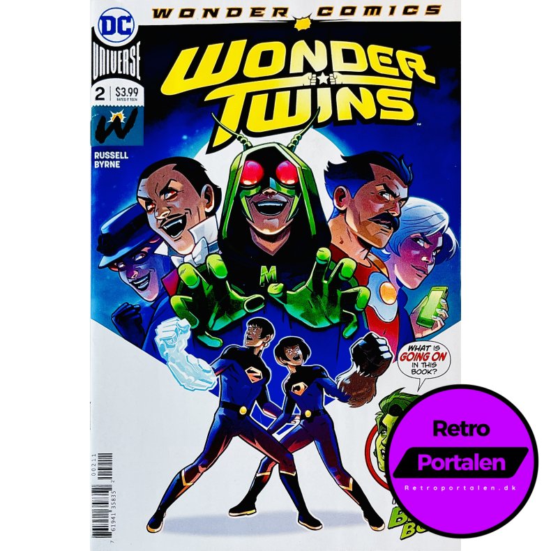 Wonder Twins Nr. 2 (Wonder Comics) (Russell / Byrne) (Engelsk) (DC Comics) (Tegneserie)