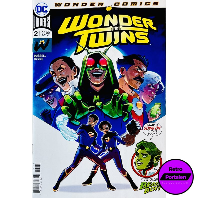 Wonder Twins Nr. 2 (Wonder Comics) (Russell / Byrne) (Engelsk) (DC Comics) (Tegneserie)