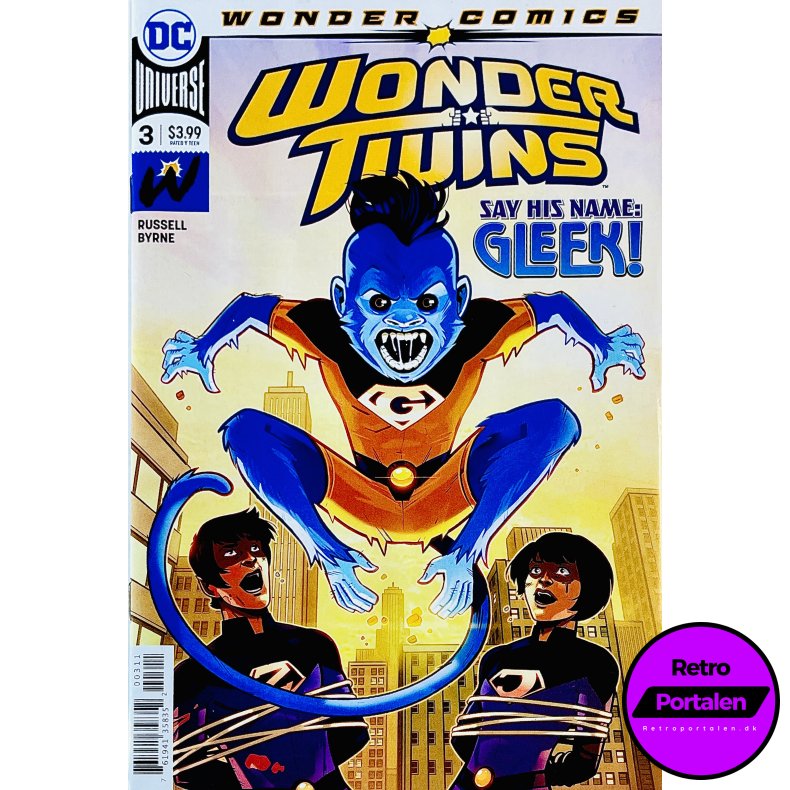 Wonder Twins Nr. 3 (Wonder Comics) (Russell / Byrne) (Engelsk) (DC Comics) (Tegneserie)