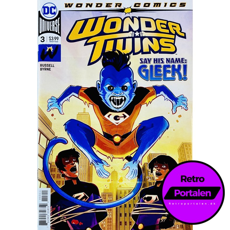 Wonder Twins Nr. 3 (Wonder Comics) (Russell / Byrne) (Engelsk) (DC Comics) (Tegneserie)