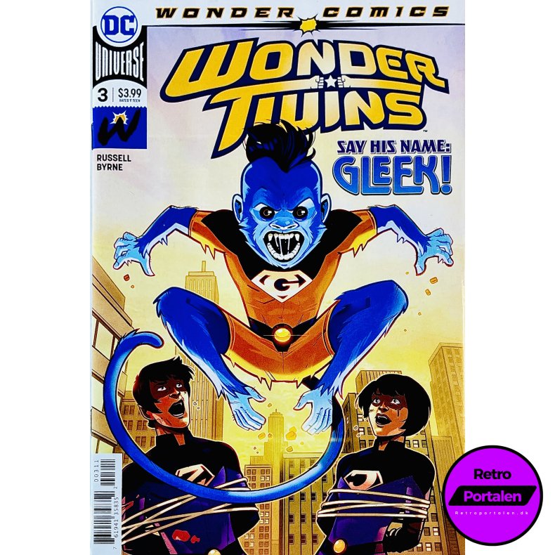 Wonder Twins Nr. 3 (Wonder Comics) (Russell / Byrne) (Engelsk) (DC Comics) (Tegneserie)