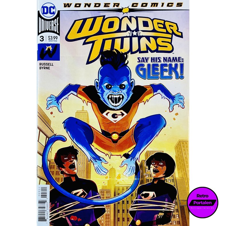 Wonder Twins Nr. 3 (Wonder Comics) (Russell / Byrne) (Engelsk) (DC Comics) (Tegneserie)