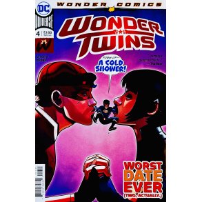 Wonder Twins Nr. 4 (Wonder Comics) (Russell / Byrne) (Engelsk) (DC Comics) (Tegneserie)