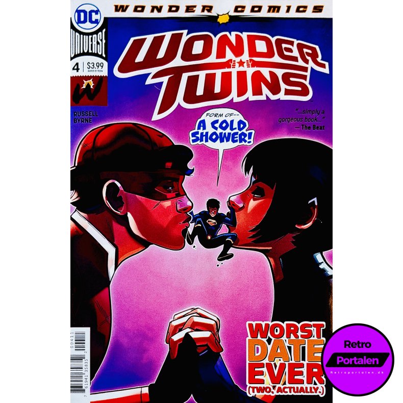Wonder Twins Nr. 4 (Wonder Comics) (Russell / Byrne) (Engelsk) (DC Comics) (Tegneserie)