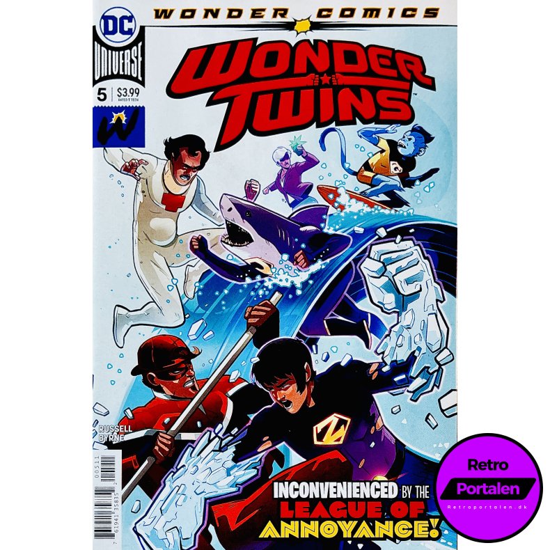 Wonder Twins Nr. 5 (Wonder Comics) (Russell / Byrne) (Engelsk) (DC Comics) (Tegneserie)