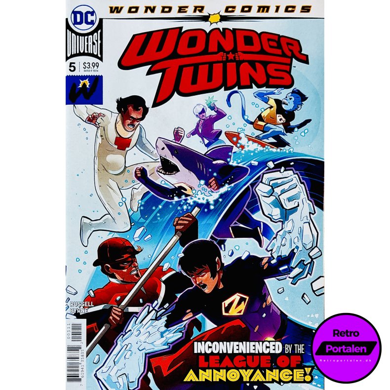 Wonder Twins Nr. 5 (Wonder Comics) (Russell / Byrne) (Engelsk) (DC Comics) (Tegneserie)