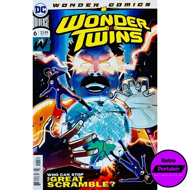 Wonder Twins Nr. 6 (Wonder Comics) (Russell / Byrne) (Engelsk) (DC Comics) (Tegneserie)