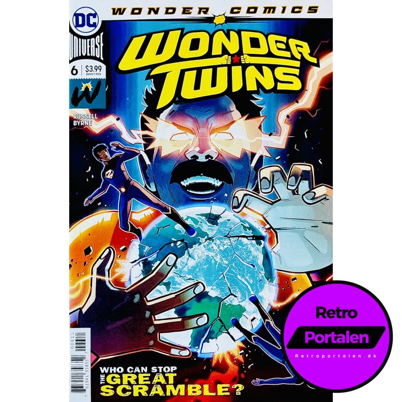 Wonder Twins Nr. 6 (Wonder Comics) (Russell / Byrne) (Engelsk) (DC Comics) (Tegneserie)