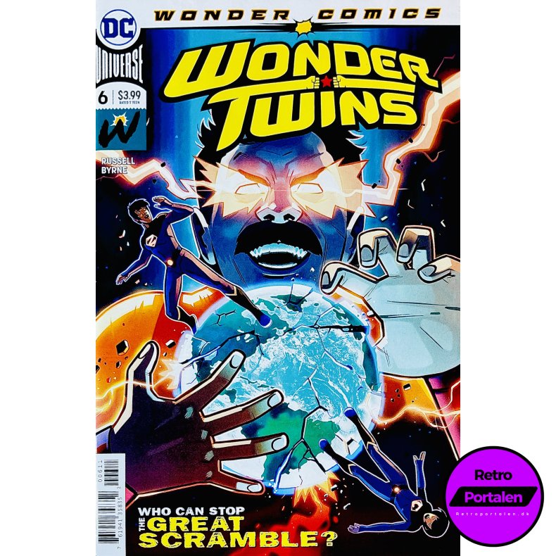 Wonder Twins Nr. 6 (Wonder Comics) (Russell / Byrne) (Engelsk) (DC Comics) (Tegneserie)