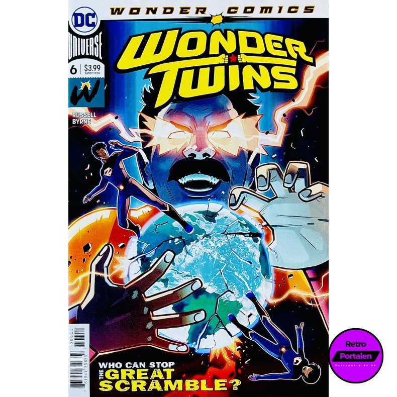 Wonder Twins Nr. 6 (Wonder Comics) (Russell / Byrne) (Engelsk) (DC Comics) (Tegneserie)