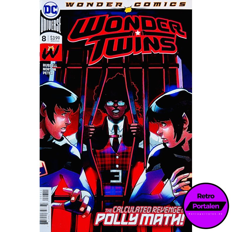 Wonder Twins Nr. 8 (Wonder Comics) (Russell / Norton) (Engelsk) (DC Comics) (Tegneserie)