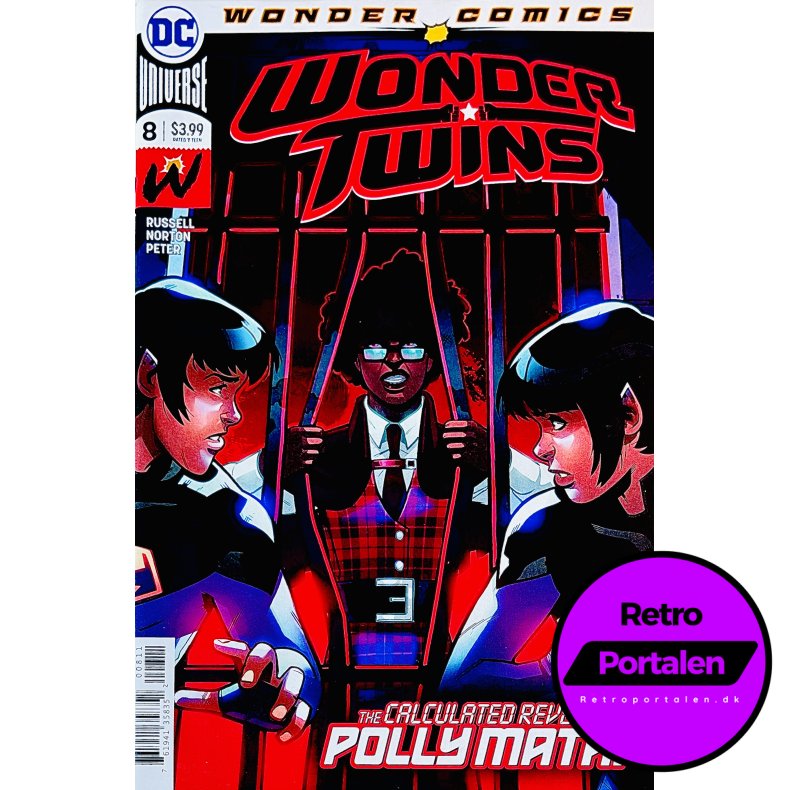 Wonder Twins Nr. 8 (Wonder Comics) (Russell / Norton) (Engelsk) (DC Comics) (Tegneserie)