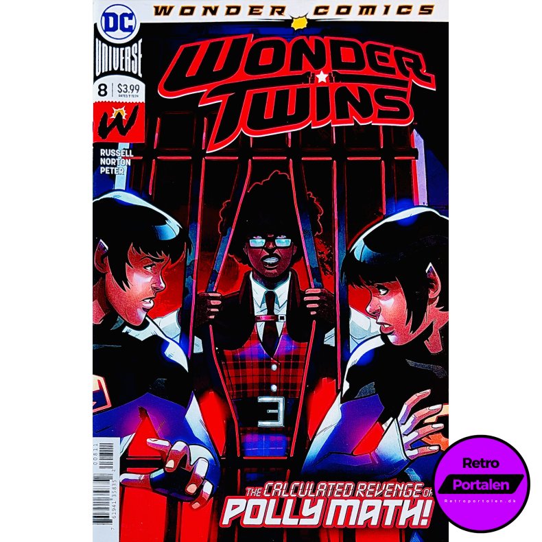 Wonder Twins Nr. 8 (Wonder Comics) (Russell / Norton) (Engelsk) (DC Comics) (Tegneserie)
