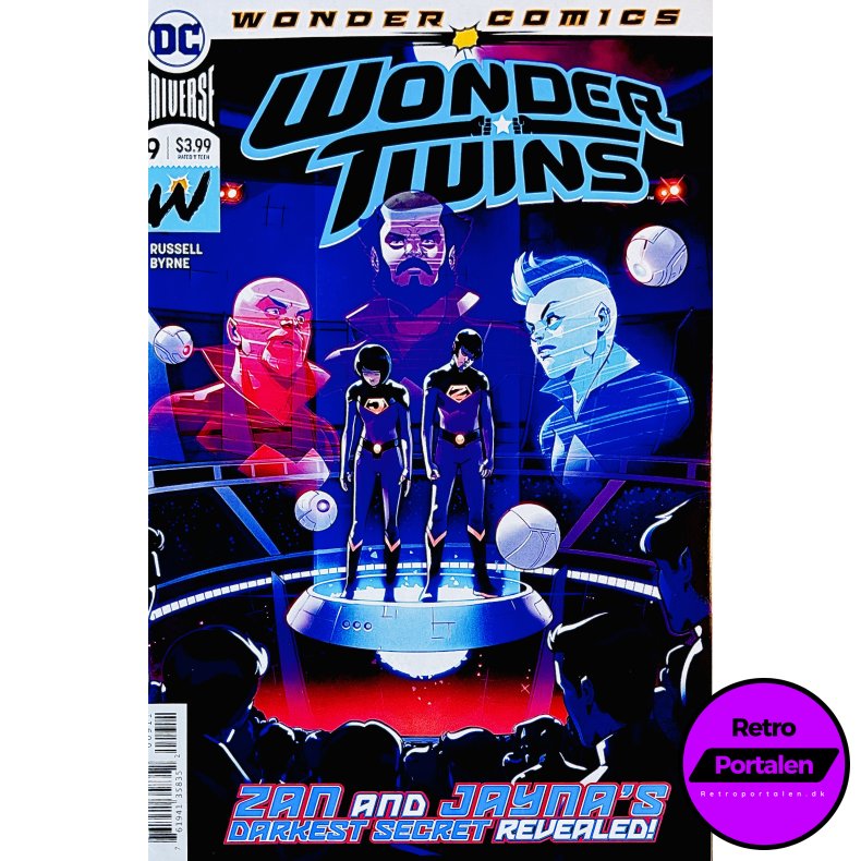 Wonder Twins Nr. 9 (Wonder Comics) (Russell / Byrne) (Engelsk) (DC Comics) (Tegneserie)