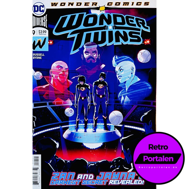 Wonder Twins Nr. 9 (Wonder Comics) (Russell / Byrne) (Engelsk) (DC Comics) (Tegneserie)