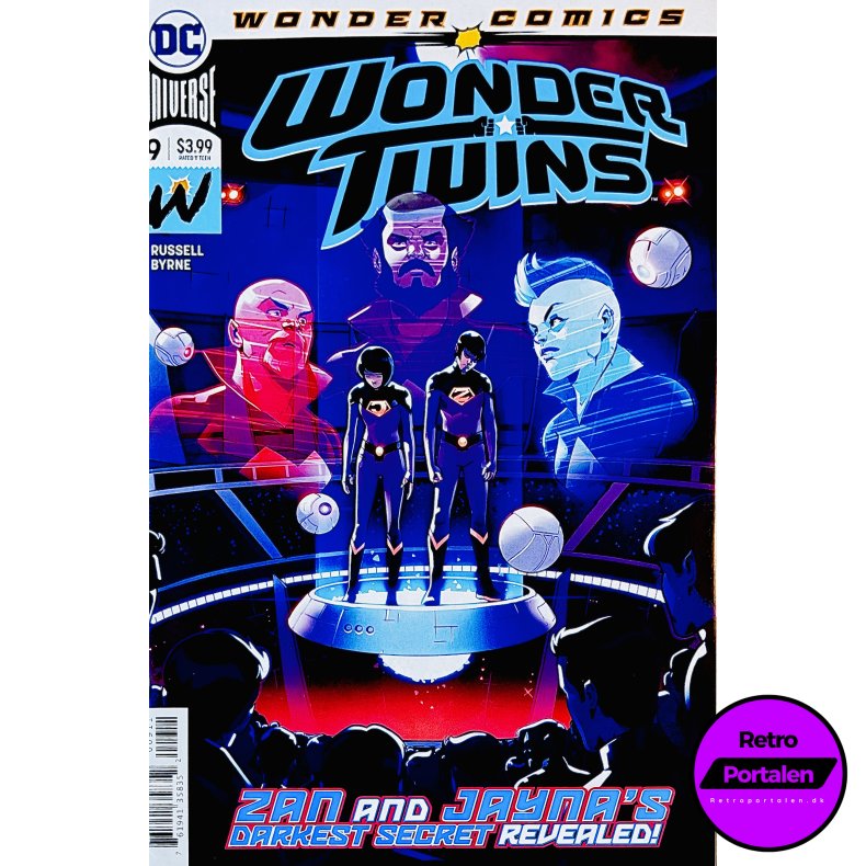Wonder Twins Nr. 9 (Wonder Comics) (Russell / Byrne) (Engelsk) (DC Comics) (Tegneserie)