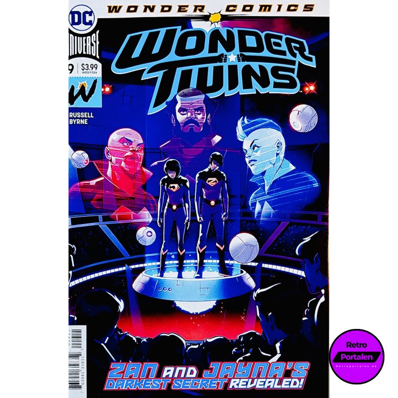 Wonder Twins Nr. 9 (Wonder Comics) (Russell / Byrne) (Engelsk) (DC Comics) (Tegneserie)