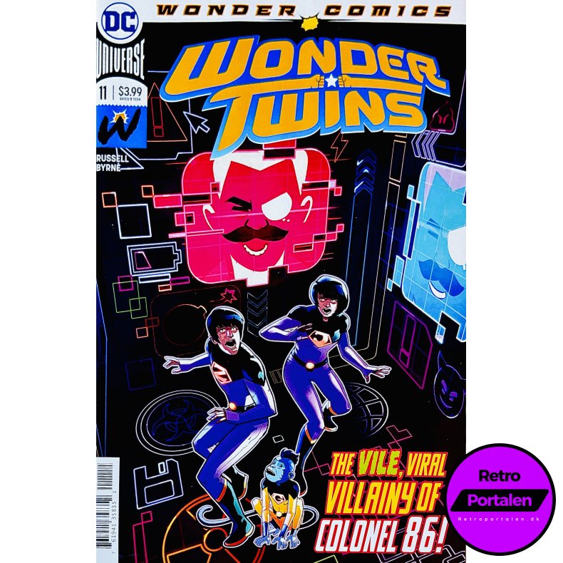 Wonder Twins Nr. 11 (Wonder Comics) (Russell / Byrne) (Engelsk) (DC Comics) (Tegneserie)