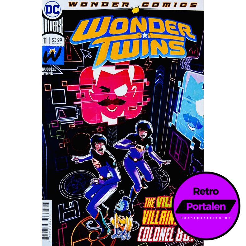 Wonder Twins Nr. 11 (Wonder Comics) (Russell / Byrne) (Engelsk) (DC Comics) (Tegneserie)
