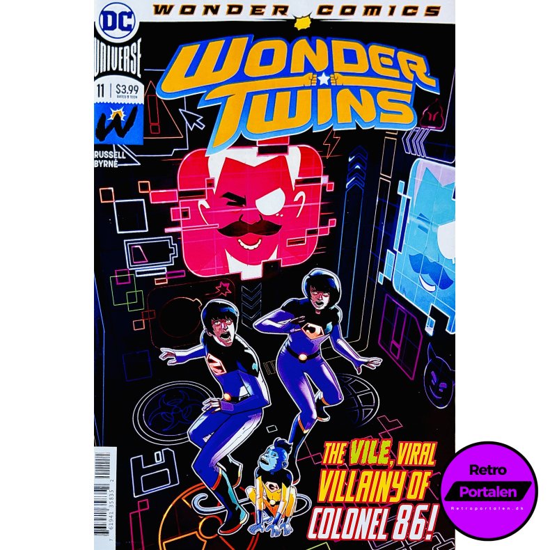 Wonder Twins Nr. 11 (Wonder Comics) (Russell / Byrne) (Engelsk) (DC Comics) (Tegneserie)