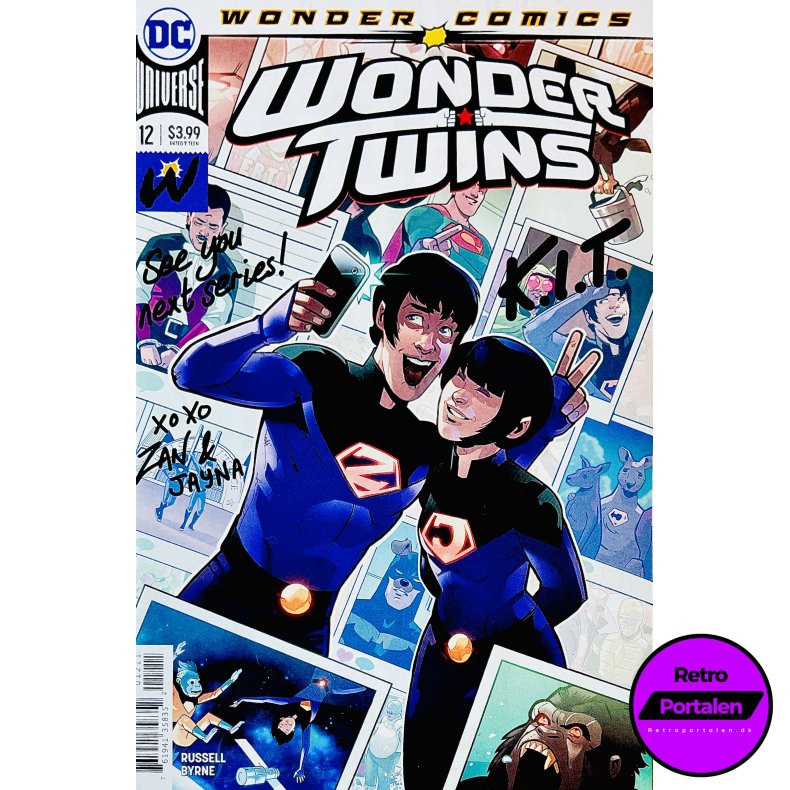 Wonder Twins Nr. 12 (Wonder Comics) (Russell / Byrne) (Engelsk) (DC Comics) (Tegneserie)