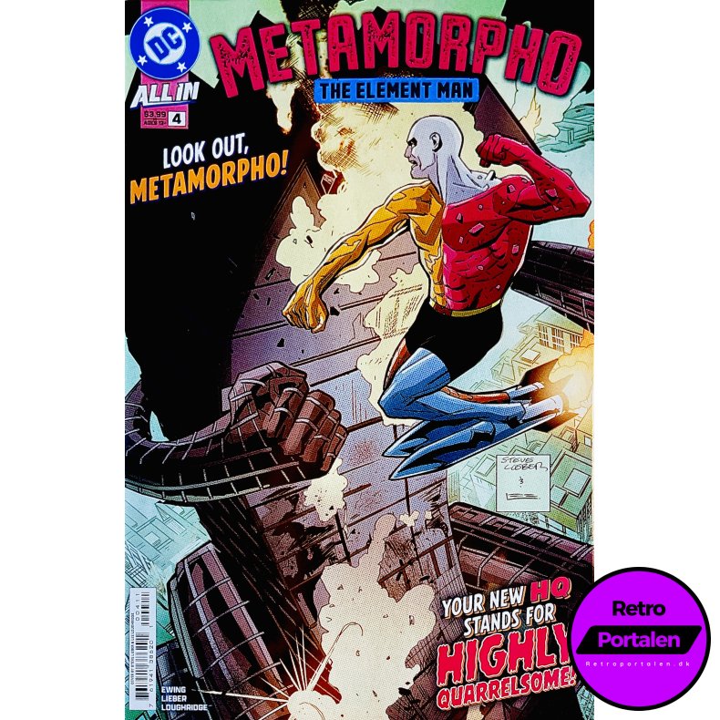 Metamorpho: The Element Man Nr. 4 (Ewing / Lieber / Loughridge) (Engelsk) (DC Comics) (Tegneserie)
