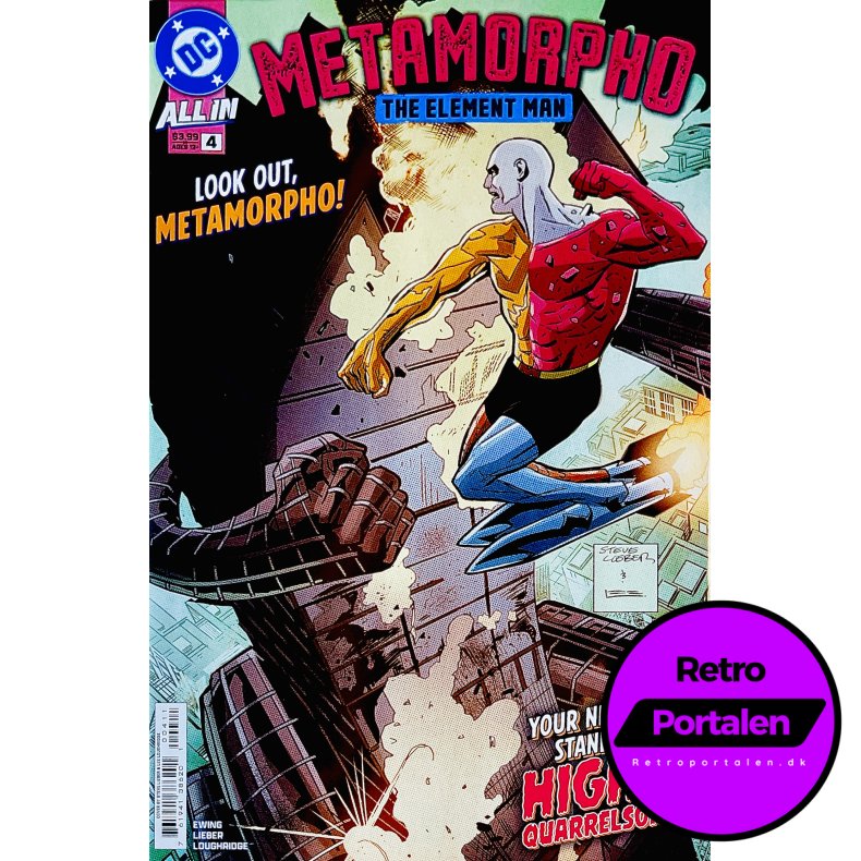 Metamorpho: The Element Man Nr. 4 (Ewing / Lieber / Loughridge) (Engelsk) (DC Comics) (Tegneserie)