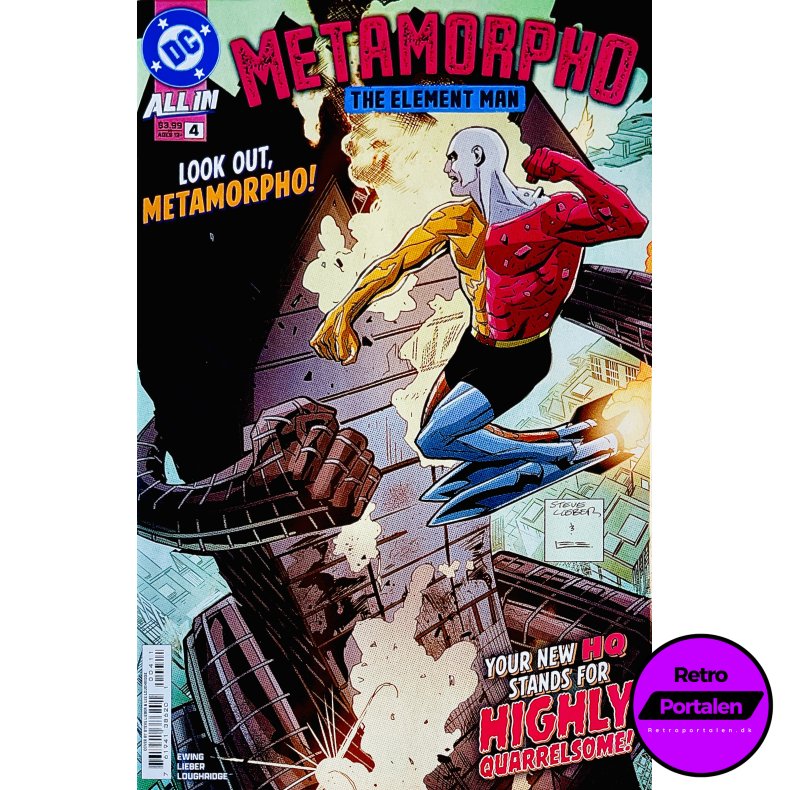 Metamorpho: The Element Man Nr. 4 (Ewing / Lieber / Loughridge) (Engelsk) (DC Comics) (Tegneserie)