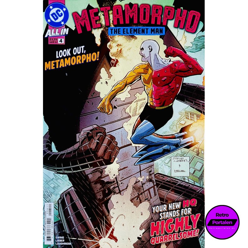 Metamorpho: The Element Man Nr. 4 (Ewing / Lieber / Loughridge) (Engelsk) (DC Comics) (Tegneserie)
