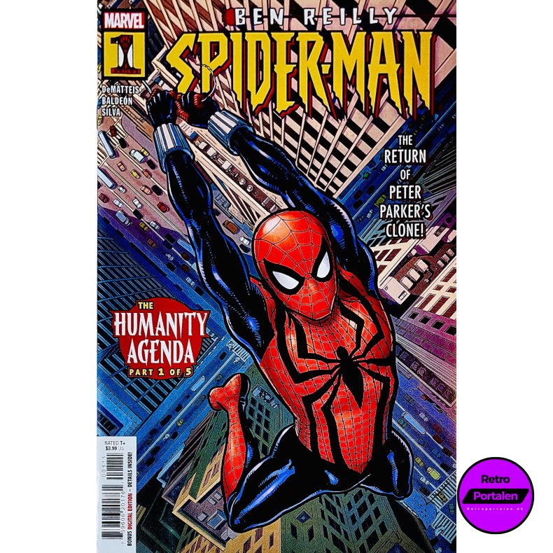 Spider-Man Ben Reilly Nr. 1 (The Humanity Agenda Part 1 Of 5) (Engelsk) (Marvel) (Tegneserie)