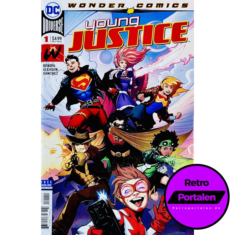 Young Justice Nr. 1 (Wonder Comics) (Bendis / Gleason) (Engelsk) (DC Comics) (Tegneserie)