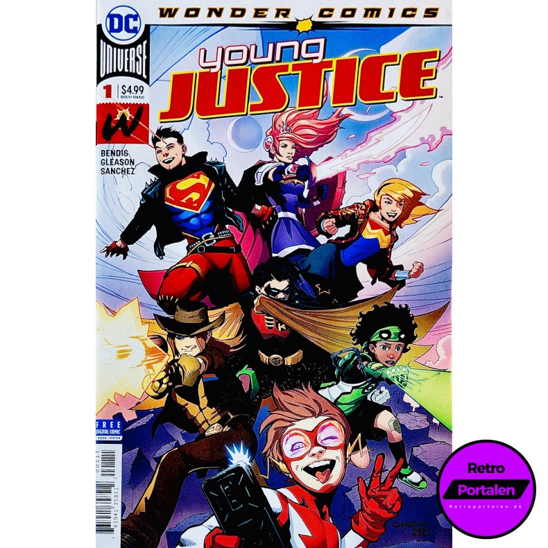 Young Justice Nr. 1 (Wonder Comics) (Bendis / Gleason) (Engelsk) (DC Comics) (Tegneserie)