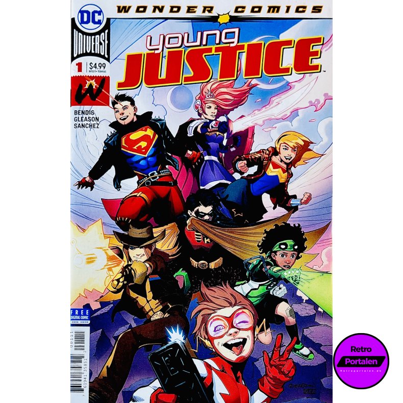 Young Justice Nr. 1 (Wonder Comics) (Bendis / Gleason) (Engelsk) (DC Comics) (Tegneserie)