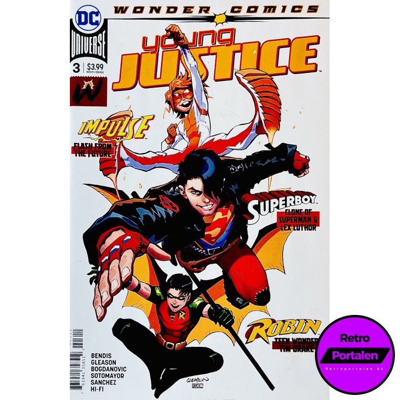 Young Justice Nr. 3 (Wonder Comics) (Bendis / Gleason) (Engelsk) (DC Comics) (Tegneserie)