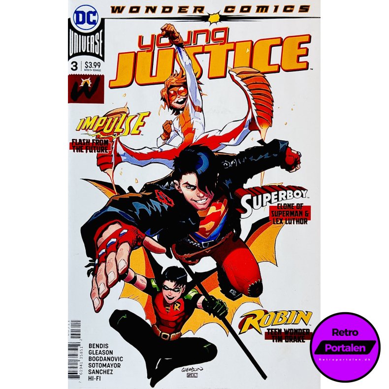 Young Justice Nr. 3 (Wonder Comics) (Bendis / Gleason) (Engelsk) (DC Comics) (Tegneserie)