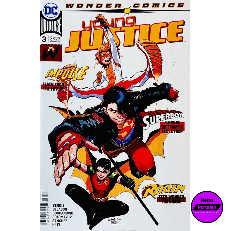 Young Justice Nr. 3 (Wonder Comics) (Bendis / Gleason) (Engelsk) (DC Comics) (Tegneserie)